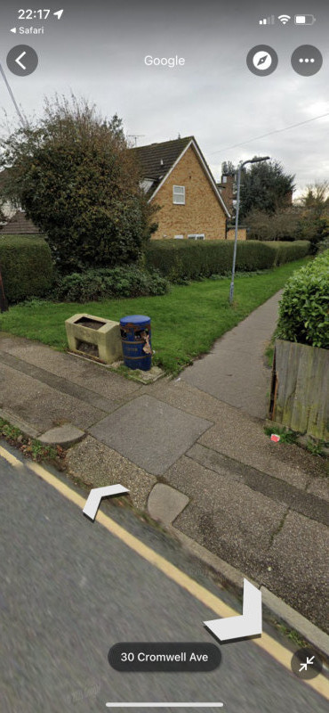 Parking on Cromwell Avenue, CM12
