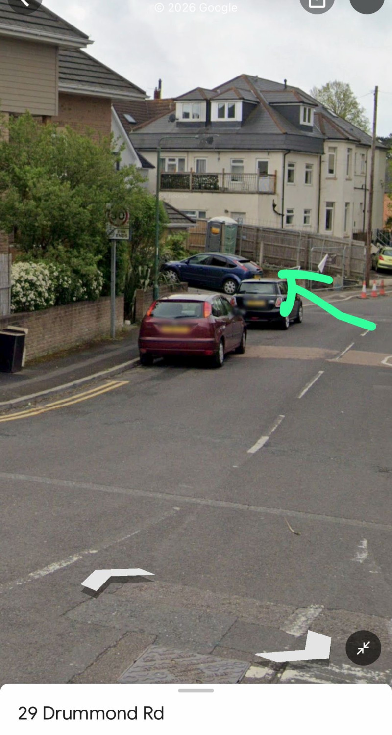 Parking on Drummond Road, BH1