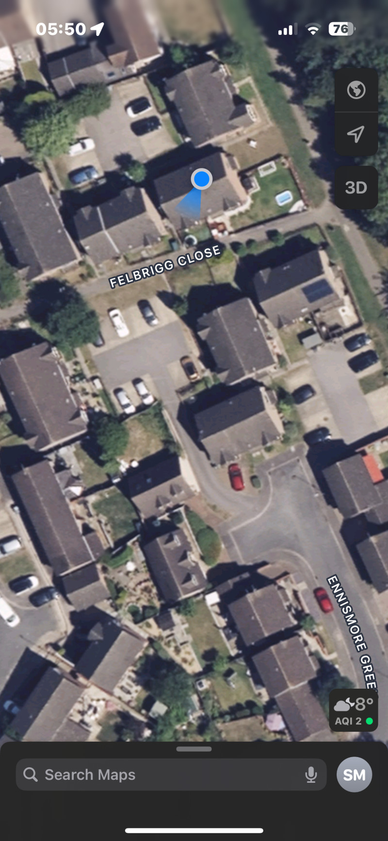 Parking on Felbrigg Close, LU2