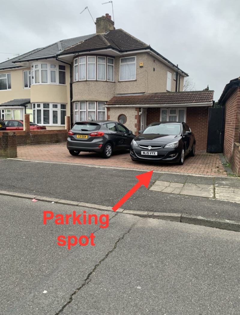 Parking on Langley Crescent, UB3