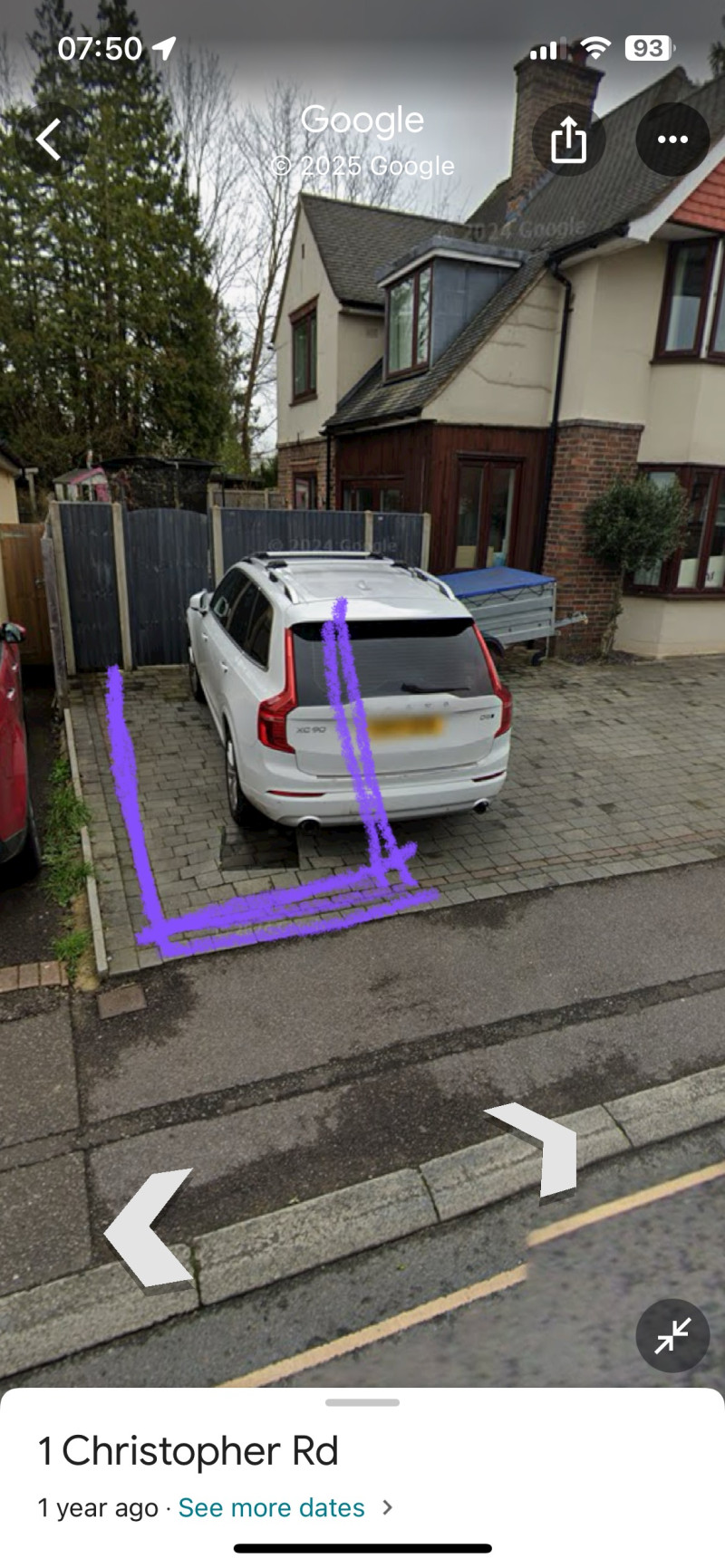 Parking on Christopher Road, RH19