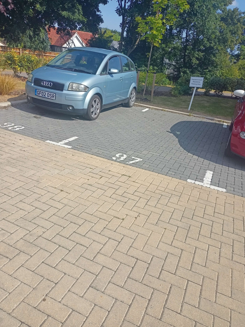 Parking on Eyre Close, CM23