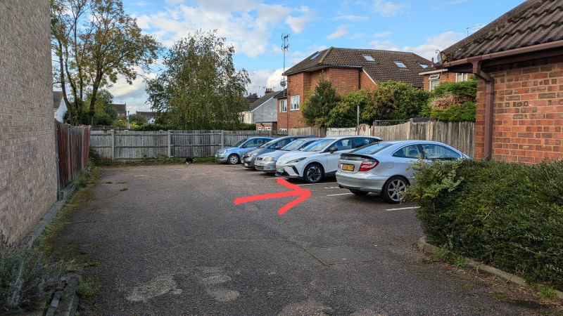 Parking on Goldfinch Way, WD6