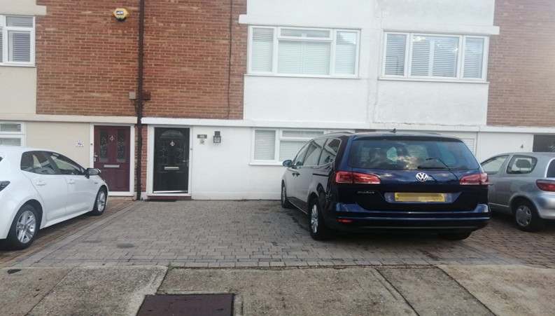 Parking on Athelstan Close, RM3
