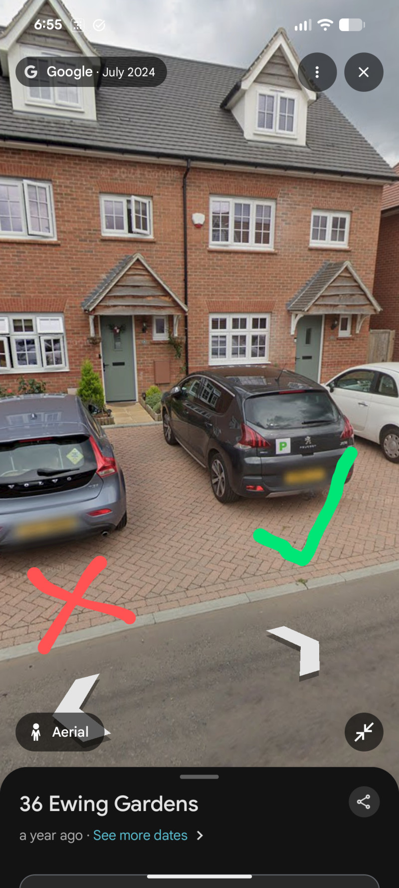 Parking on Ewing Gardens, SS16