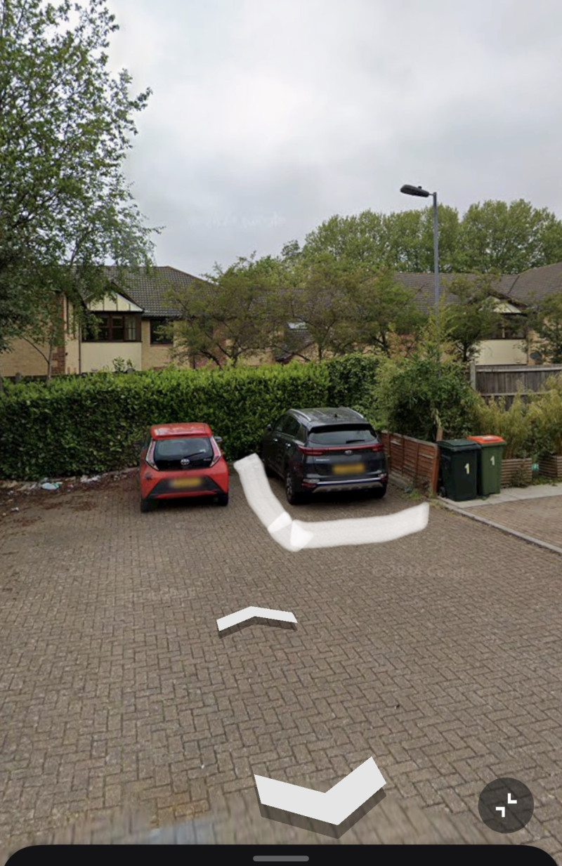 Parking on Millennium Close, E16