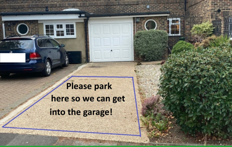 Parking on Sheraton Drive, KT19