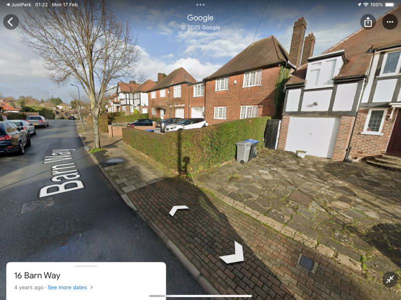 Parking on Barn Way, HA9