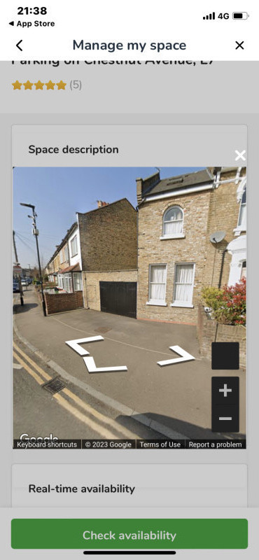 Parking on Chestnut Avenue, E7