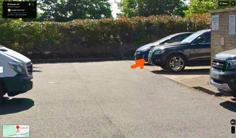 Parking on Elvedon Road, TW13
