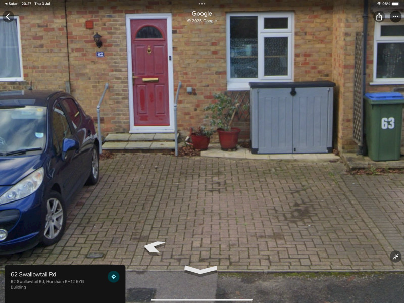 Parking on Swallowtail Road, RH12
