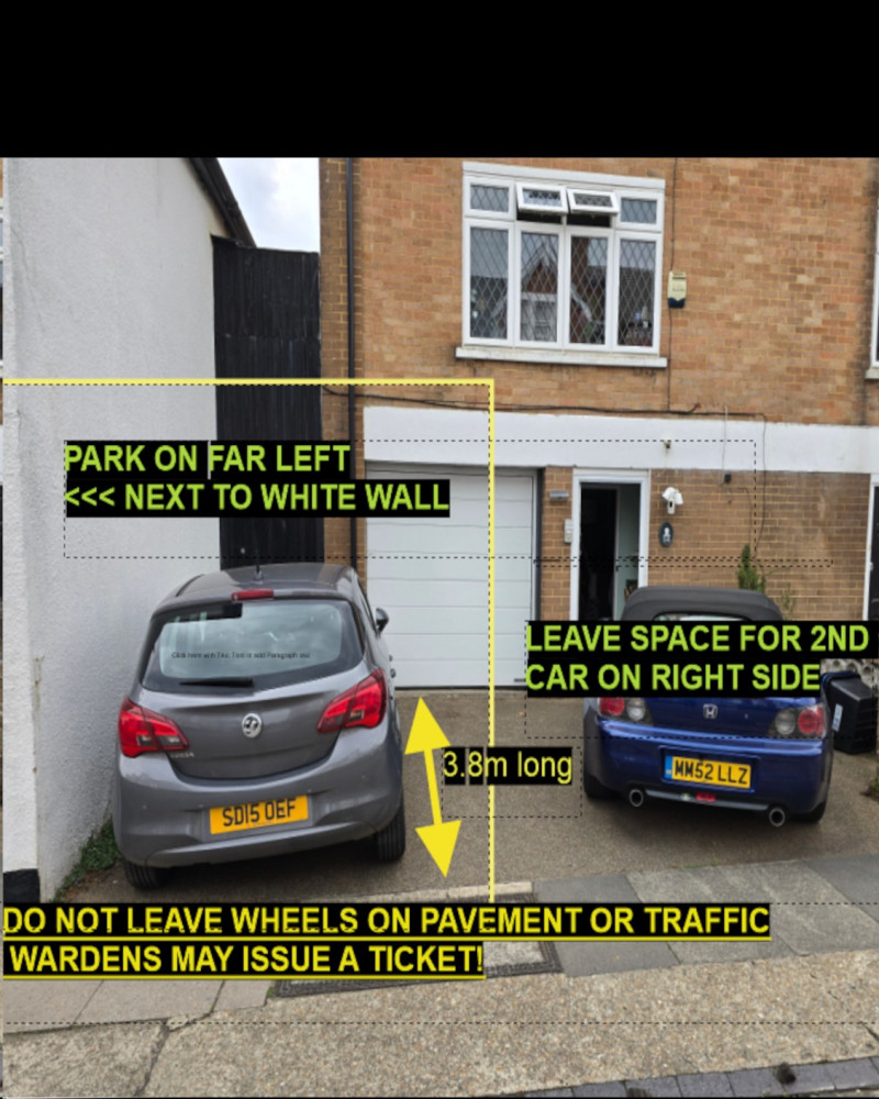 Parking on Onslow Road, TW10