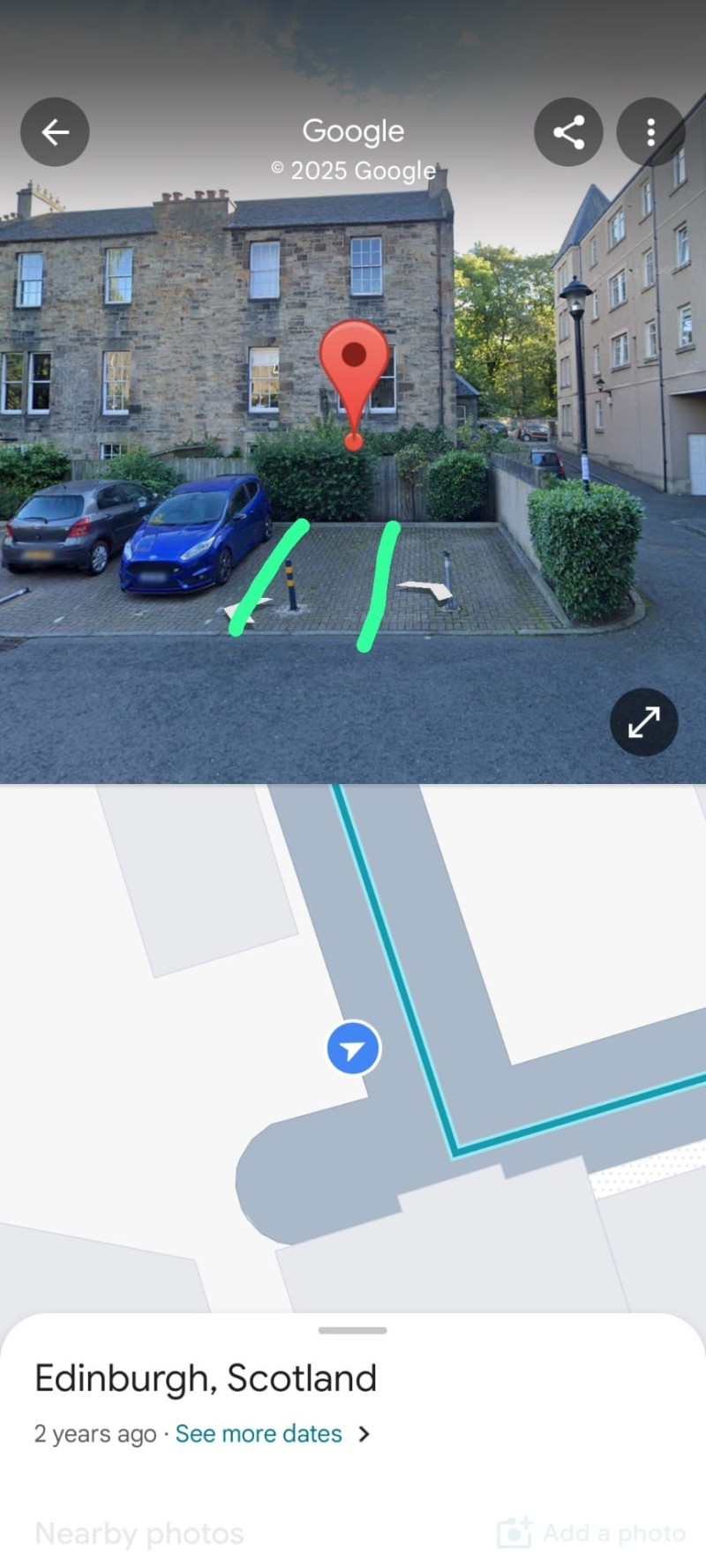 Parking on Lauriston Gardens, EH3