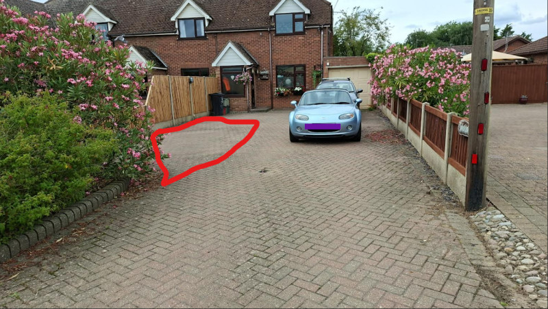 Private drive for rent in Great Bentley village