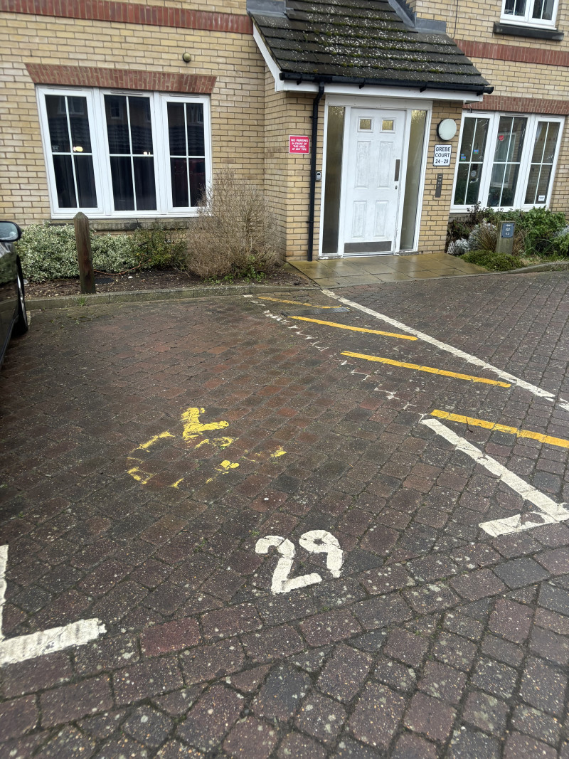 Parking on Grebe Court, CB5
