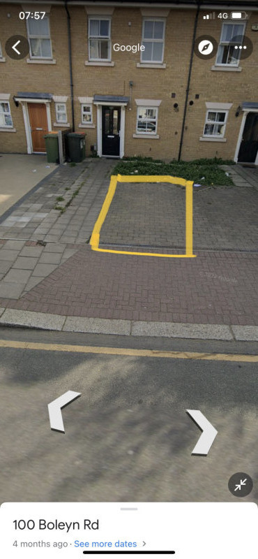 Parking on Boleyn Road, E7